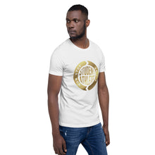 Load image into Gallery viewer, Short-Sleeve Unisex Tee (Gold Logo)