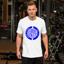 Load image into Gallery viewer, Short-Sleeve Unisex Tee Royal Logo
